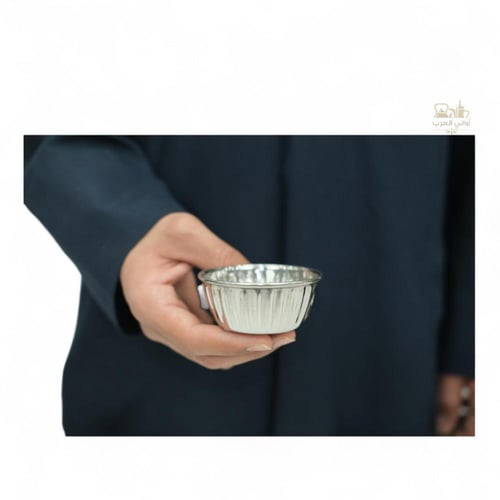 زبدية أستيل فضي مضلع