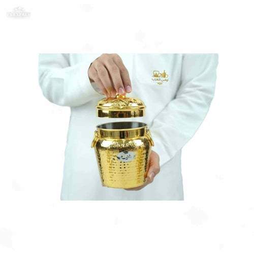 طقم علب سكريات المشب ذهبية