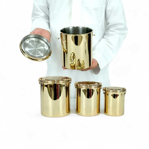 طقم علب سكر استيل أصلي وارد العساف