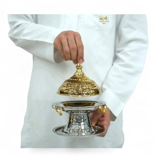 تمرية استيل مطرز حب الرمان لونين