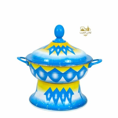 سخان بوفية نقشة الغضار الأزرق