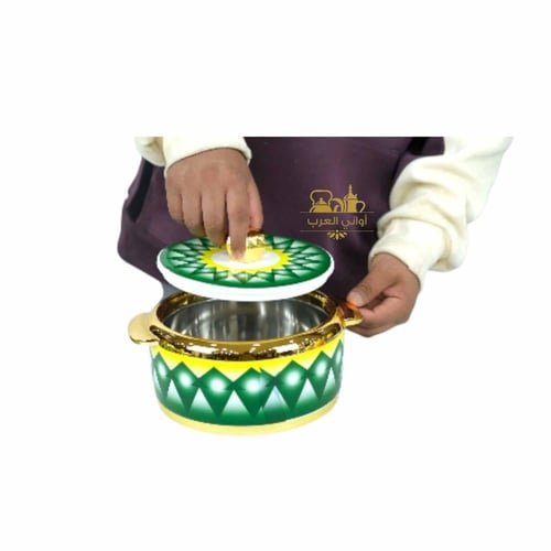 طقم حافظات نقشة الغضار الأخضر