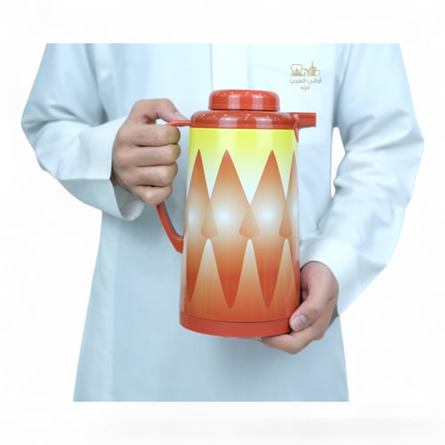 ترمس نقشة غضار الأحمر