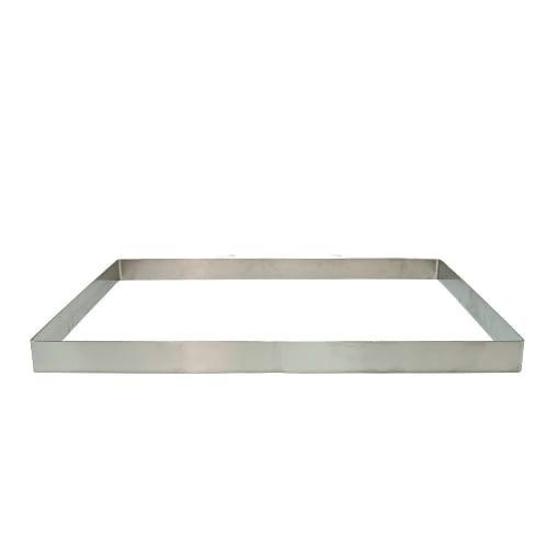 قالب كيك مستطيل استيل ثقيل 38×58×5 سم