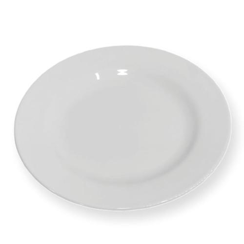 Melamine plate, shiny, round, flat, 23 cm