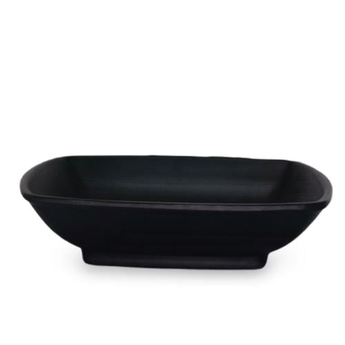 Melamine serving dish for sauce, square, 13 cm
