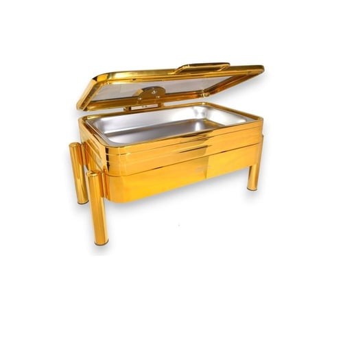 سخان بوفية استيل هيدروليك 9 لتر مستطيل ذهبي