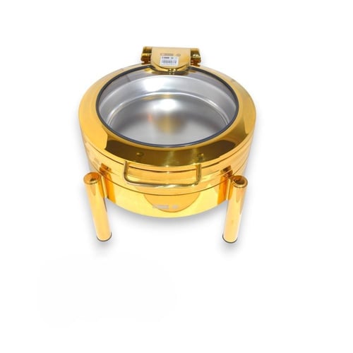 سخان بوفية استيل هيدروليك 6 لتر مدور ذهبي