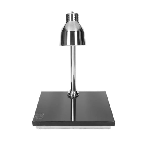 لمبة تسخين الطعام بقاعدة مربع فضي