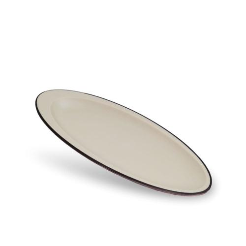 Oval long melamine plate 12*34 cm