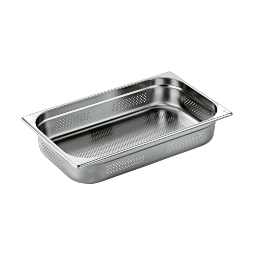 صينية تسخين وحفظ طعام 1/1 مخرم عمق 10 سم