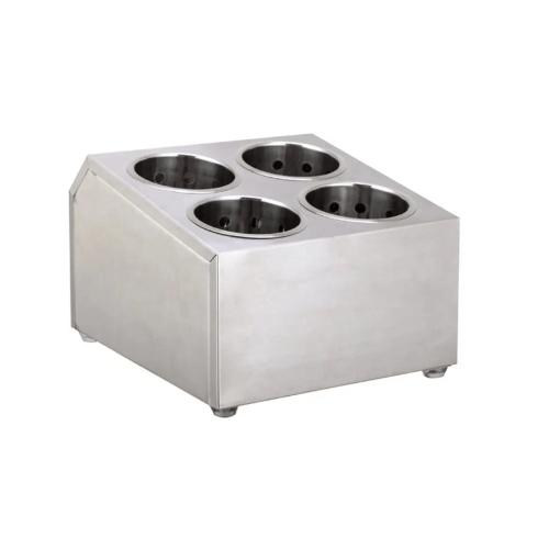 حامل ملاعق ستيل 4 خانات صفين