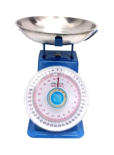 ميزان بنابض من كامري أزرق / فضي / أبيض 20كجم