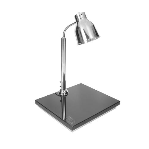 لمبة تسخين الطعام بقاعدة مربع فضي