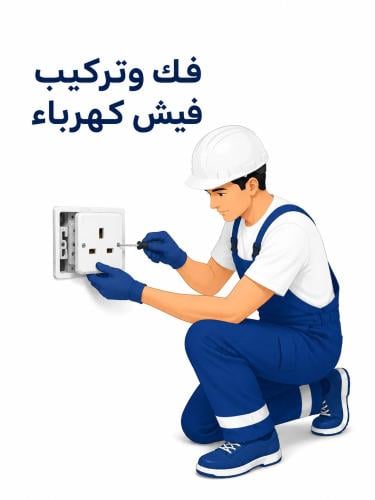فك وتركيب فيش كهرباء