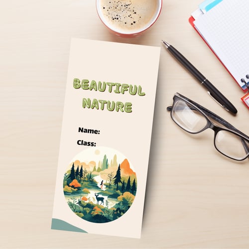 مطوية Beautiful Nature مادة اللغة الانجليزية الصف...
