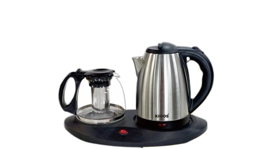 طقم غلاية ماء ستانلس استيل 1.8 لتر KR-5405