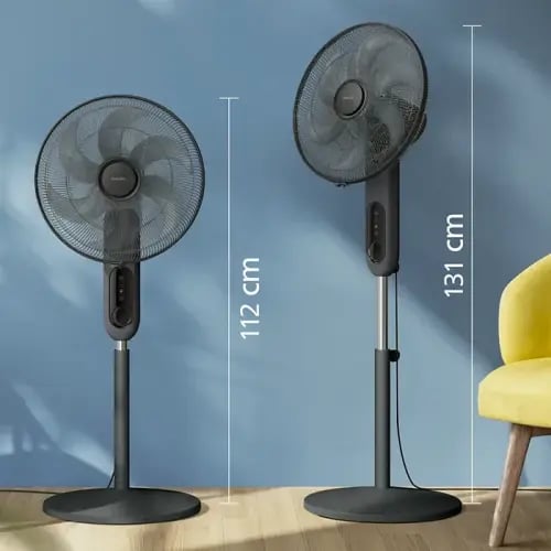 Philips pedestal fan digital black