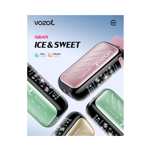 سحبة فوزول جير 40 ألف ايس & سويت 20نيكوتين | VOZOL Gear Ice & Sweet 40K