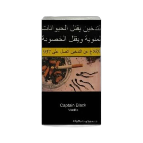 You want Captain Black rolling tobacco cigarettes
