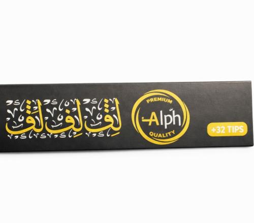 ورق لف ألف وايت إديشن كنج سايز كبير مع فلاتر | Alp...