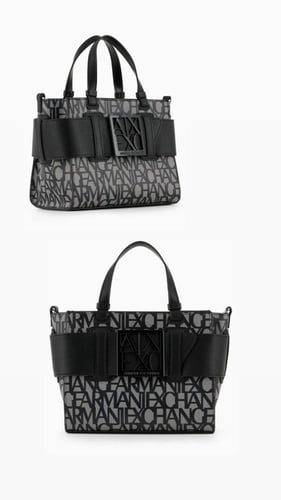 ARMANI EXCHANGE Medium Logo Placket Crossbody Zip...