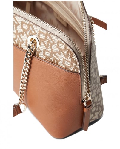 Brown Branded Shoulder Bag | دكني