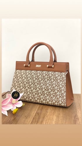 DKNY| brown mini tote bag