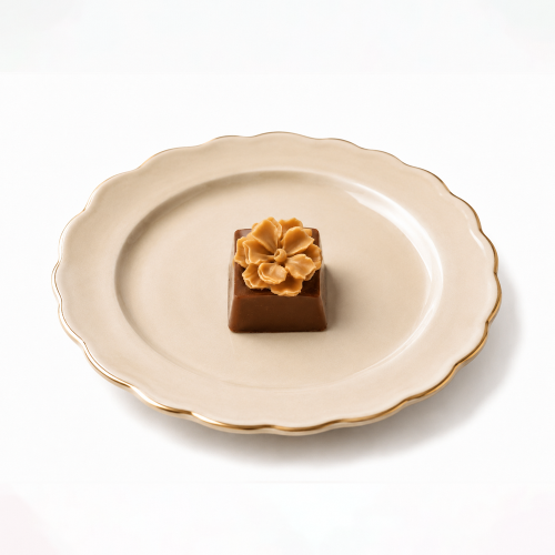Salted caramel crunchy biscuit