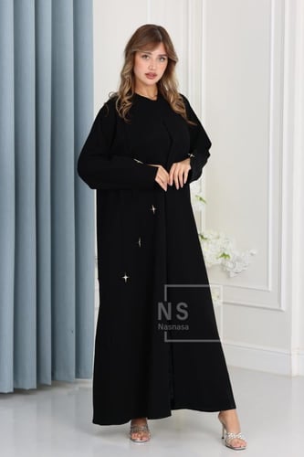 عباية باربي إندونيسي بتفاصيل نجوم معدنية