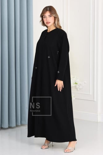 عباية باربي إندونيسي بتفاصيل نجوم معدنية