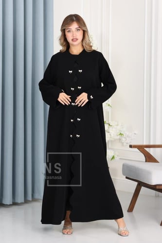 عباية باربي إندونيسي ناعمة بقصة مموّجة واليعسوب ال...