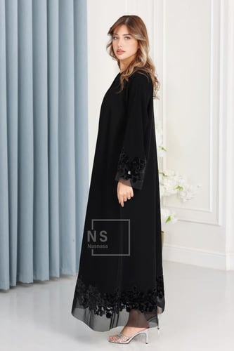 عباية باربي إندونيسي بتفاصيل التل والشك اليدوي