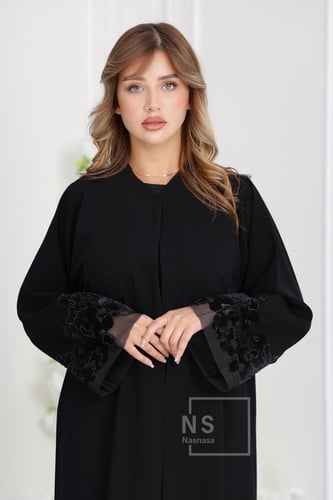 عباية باربي إندونيسي بتفاصيل التل والشك اليدوي