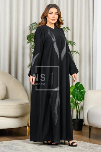 عباية باربي إندونيسي بتدخيلة ستان وشك يدوي فاخر