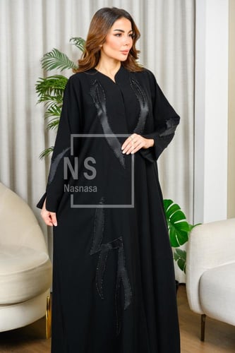 عباية باربي إندونيسي بتدخيلة ستان وشك يدوي فاخر