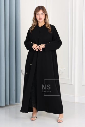 عباية باربي إندونيسي بتفاصيل نجوم معدنية