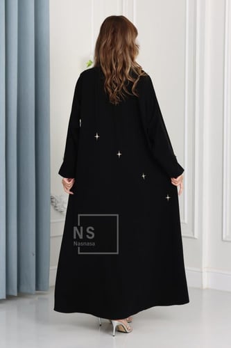 عباية باربي إندونيسي بتفاصيل نجوم معدنية