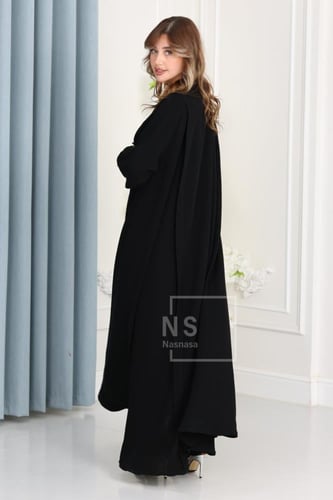 عباية السيراميك الدبل كلوش مع أزرار معدنية