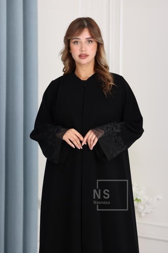 عباية باربي إندونيسي بتفاصيل التل والشك اليدوي