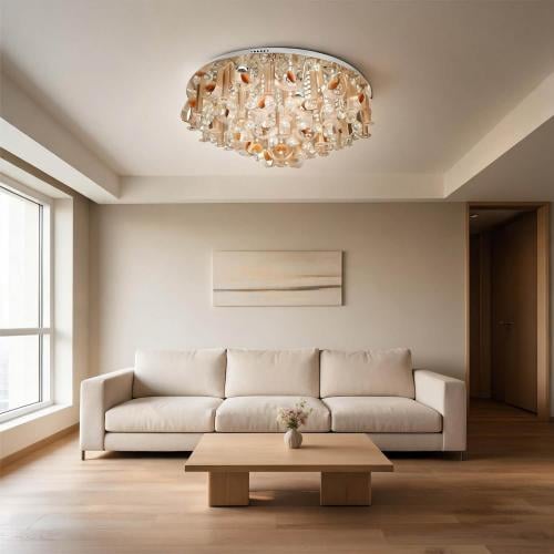 لطش قزاز فاخر بتصميم كريستالي متدرج – ذهبي 80 سم