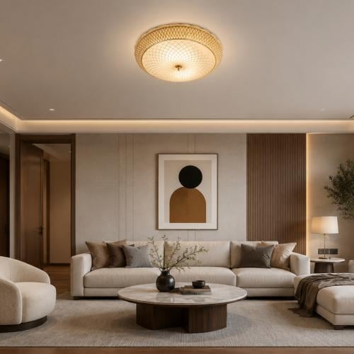 لطش قزاز كلاسيكي بنقوش هندسية – ذهبي 50 سم