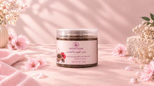 Herbal therapeutic coffee scrub