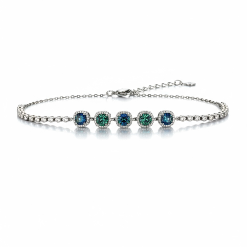 سوارة نسائية من الفضة الاسترليني عيار 925 مرصع بحج...