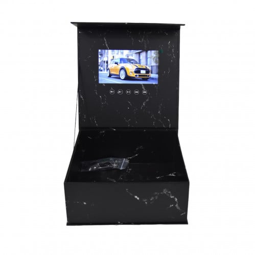 بوكس الشاشة اسود رخامي من غير ورد