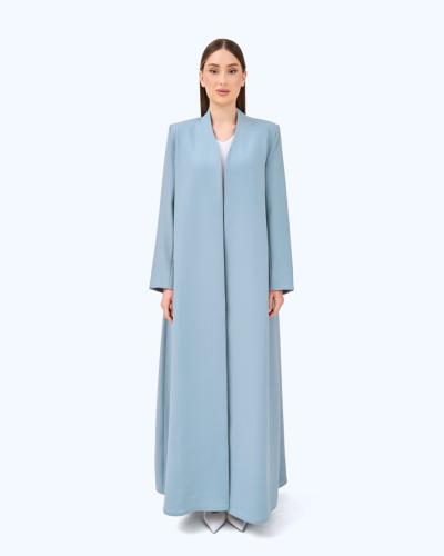 Mint Green Crepe High Neck Abaya