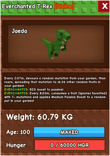 t-rex 60.79kg