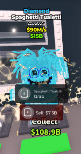 saaghetti tualetti diamond