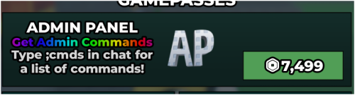 admin panel