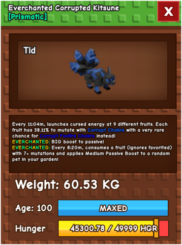 CORRUPTED KITSUNE 60.53kg everchanted